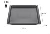 Bosch / Siemens univerzális mély sütőtepsi 455×375 mm 17004290 / HEZ532010 – gyári