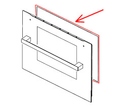 Electrolux/AEG, Zanussi sütőajtó belső üveg (3429341021)
