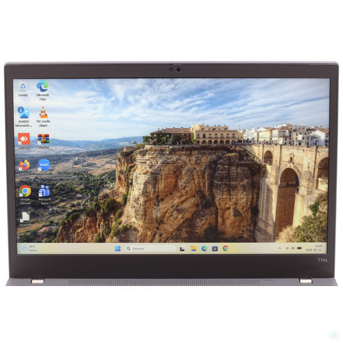 Lenovo Thinkpad T14s Gen 2i felújított laptop i7-1165G7 16GB RAM 512SSD 14" FHD Touch WIN11